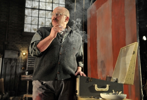 [Image: Thomas Derrah in the role of Mark Rothko in the SpeakEasy Stage's production of RED, Craig Bailey/Perspective Photo]