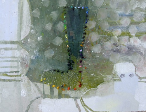 [Image: Josette Urso, Snow Knit, 2011, oil on canvas, 14 x 18 inches]