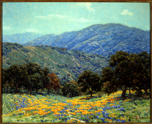 [Image: Granville Redmond (1871 - 1935), Flowers Under the Oaks, oil on canvas, Private Collection, Courtesy of The Irvine Museum]