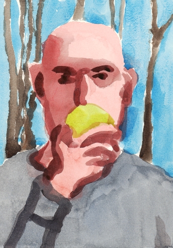 [Image: Winter Apple, 2013, watercolor, 12 1/2 x 8 7/8 inches]