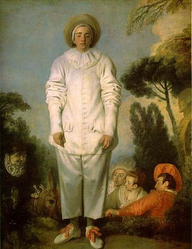 [Image: Watteau, Pierrot ("Gilles"), 1717-1719, oil on canvas]
