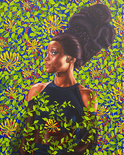 [Image: Kehinde Wiley, Shantavia Beale II, 2012, oil on canvas, 60 x 48 inches, collection of Ana and Lenny Gravier, © Kehinde Wiley (Photo: Jason Wyche, courtesy of Sean Kelly, New York) ]