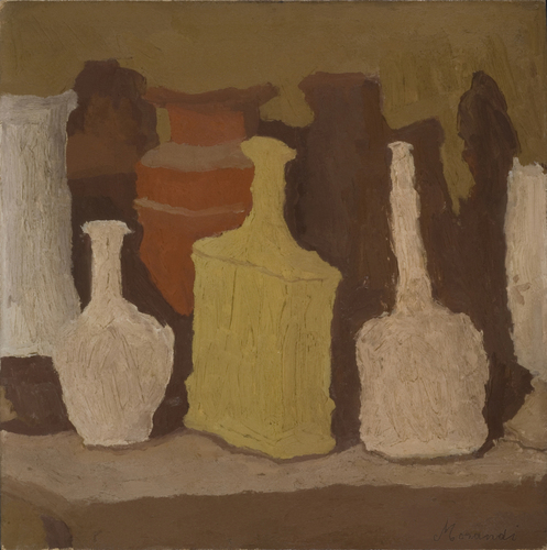 [Image: Giorgio Morandi, Still Life, 1931, Oil on canvas, 42 x 42 cm, 16 1/2 x 16 1/2 in. Private collection. © 2015 Artists Rights Society (ARS), New York / SIAE Rome ]