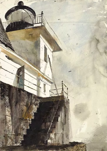 [Image: Andrew Wyeth, Rockland Light, 1961, watercolor on paper, the Andrew and Betsy Wyeth Collection]