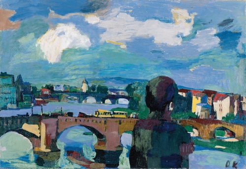 [Image: Oskar Kokoschka, Dresden, Augustus Bridge with Figure from Behind, 1923, oil on canvas, Oskar Kokoschka Foundation]