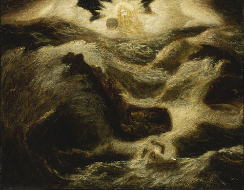 [Image: Albert Pinkham Ryder, Jonah, ca. 1885-1895, oil on canvas mounted on fiberboard, Smithsonian American Art Museum, photo courtesy of the New Bedford Whaling Museum]