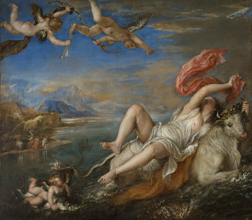 [Image: Titian, The Rape of Europa, 1560-62. Photo: Isabella Stewart Gardner Museum]